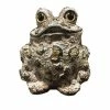 HOMESTYLES Toad Hollow 9 in. H Large Tall Toad Whimsical Home and Garden Statue