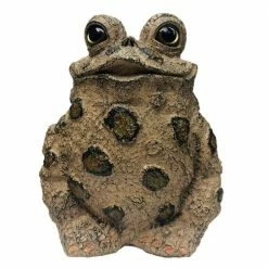 HOMESTYLES 12.5 in. H Toad Hollow MLXL Tall Toad Whimsical Home and Garden Statue