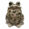 HOMESTYLES 17 in. H. Toad Hollow Jumbo Large Tall Toad Whimsical Home and Garden Statue
