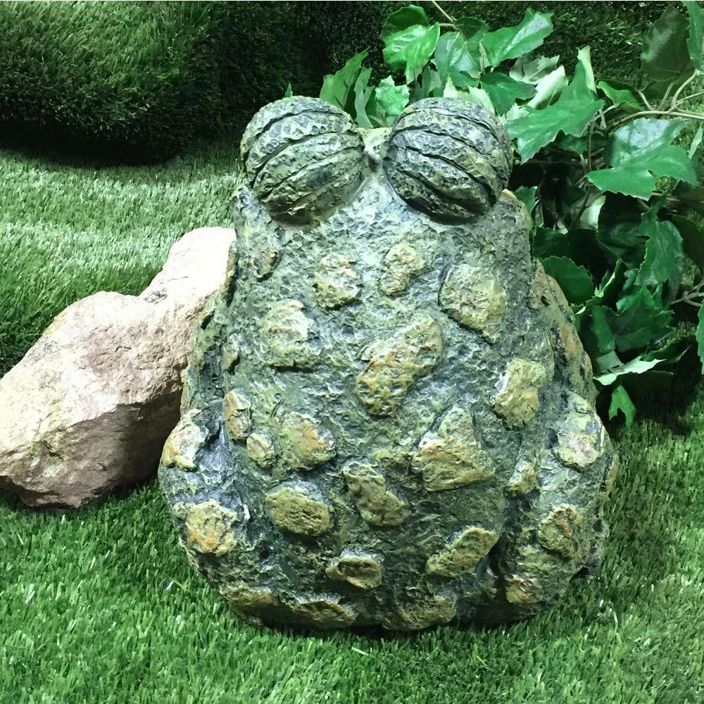 HOMESTYLES 12.5 in. H Toad Hollow MLXL Tall Toad Whimsical Home and Garden Statue - Image 3