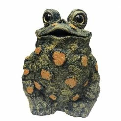 HOMESTYLES 12.5 in. H Toad Hollow MLXL Tall Toad Whimsical Home and Garden Statue