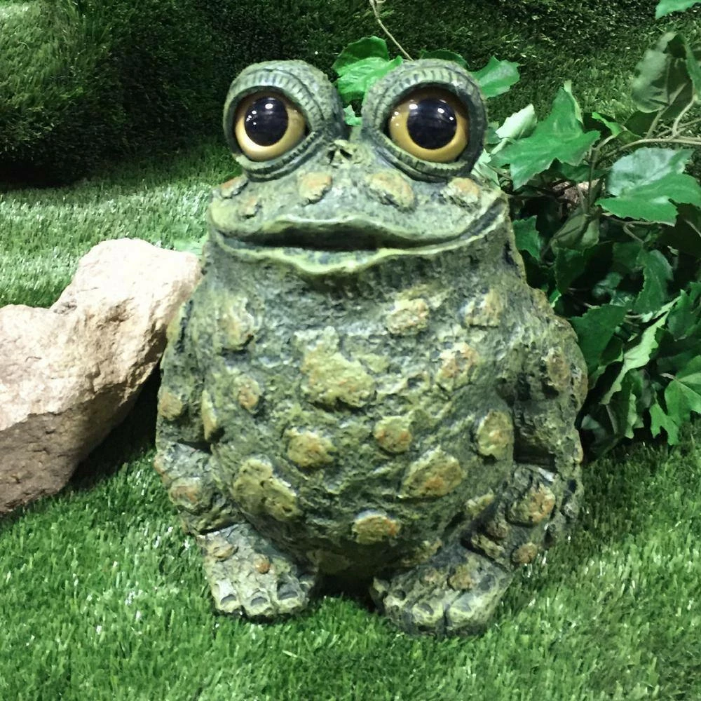 HOMESTYLES 12.5 in. H Toad Hollow MLXL Tall Toad Whimsical Home and Garden Statue - Image 2