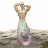 HOMESTYLES 15 in. Merman Mermaid Triton Shelf Sitter Nautical Beach Statue