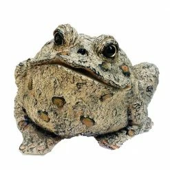 HOMESTYLES 10.5 in. H Toad Hollow Extra-Large Classic Toad Whimsical Home and Garden Statue