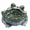 HOMESTYLES 10.5 in. H Toad Hollow Extra-Large Classic Toad Whimsical Home and Garden Statue