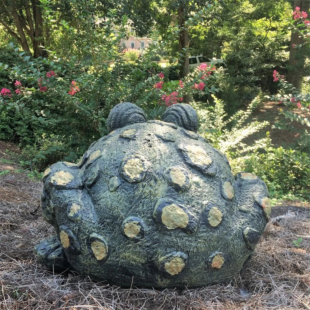 HOMESTYLES Toad Hollow 15 in. H Super Jumbo Classic Toad Whimsical Home and Garden Statue - Image 3