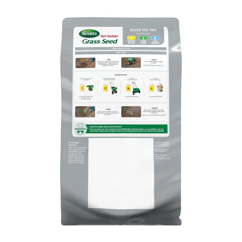 Scotts Turf Builder 3 lbs. Quick Fix Grass Seed Mix - Image 6