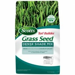 Scotts 3 lbs. Turf Builder Grass Seed Dense Shade Mix, Grows with as Little as 3 Hours of Sunlight