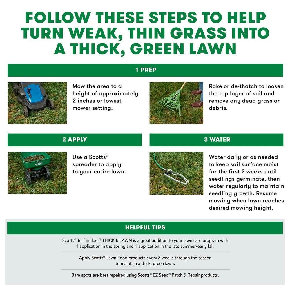 Scotts 40 lbs. Turf Builder Thick'R Lawn Bermudagrass - Image 3