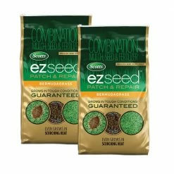 Scotts 10 lbs. EZ Seed Patch and Repair Bermudagrass Mulch, Grass Seed and Fertilizer Combination (2-Pack)
