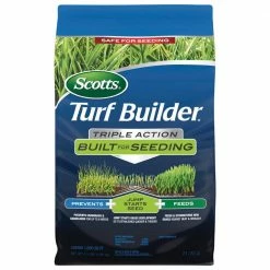 Scotts Turf Builder 4.3 lbs. 1,000 sq. ft. Triple Action Built for Seeding Lawn Fertilizer
