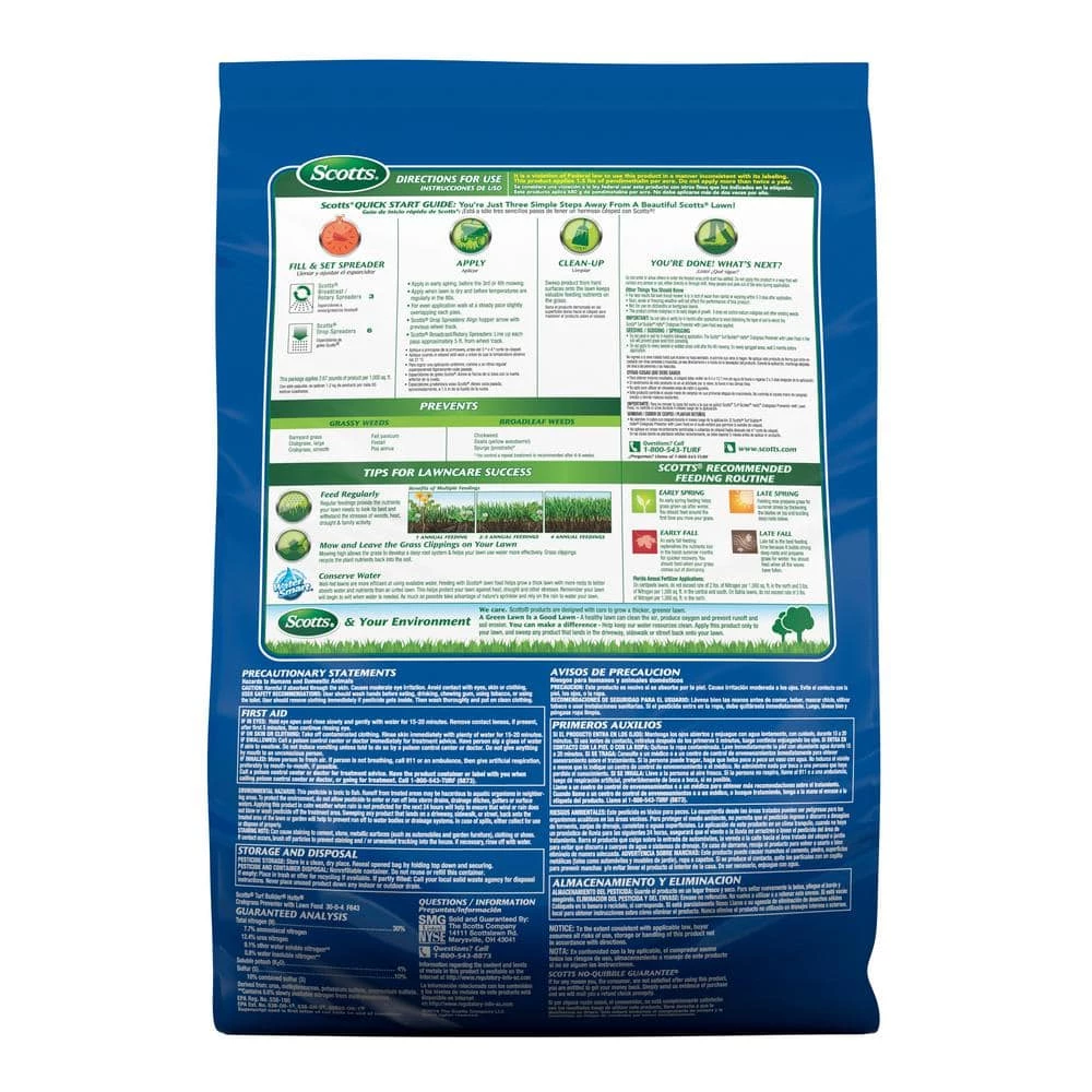 Scotts Turf Builder 40.05 lbs. 15,000 sq. ft. Halts Crabgrass Preventer with Lawn Fertilizer - Image 3