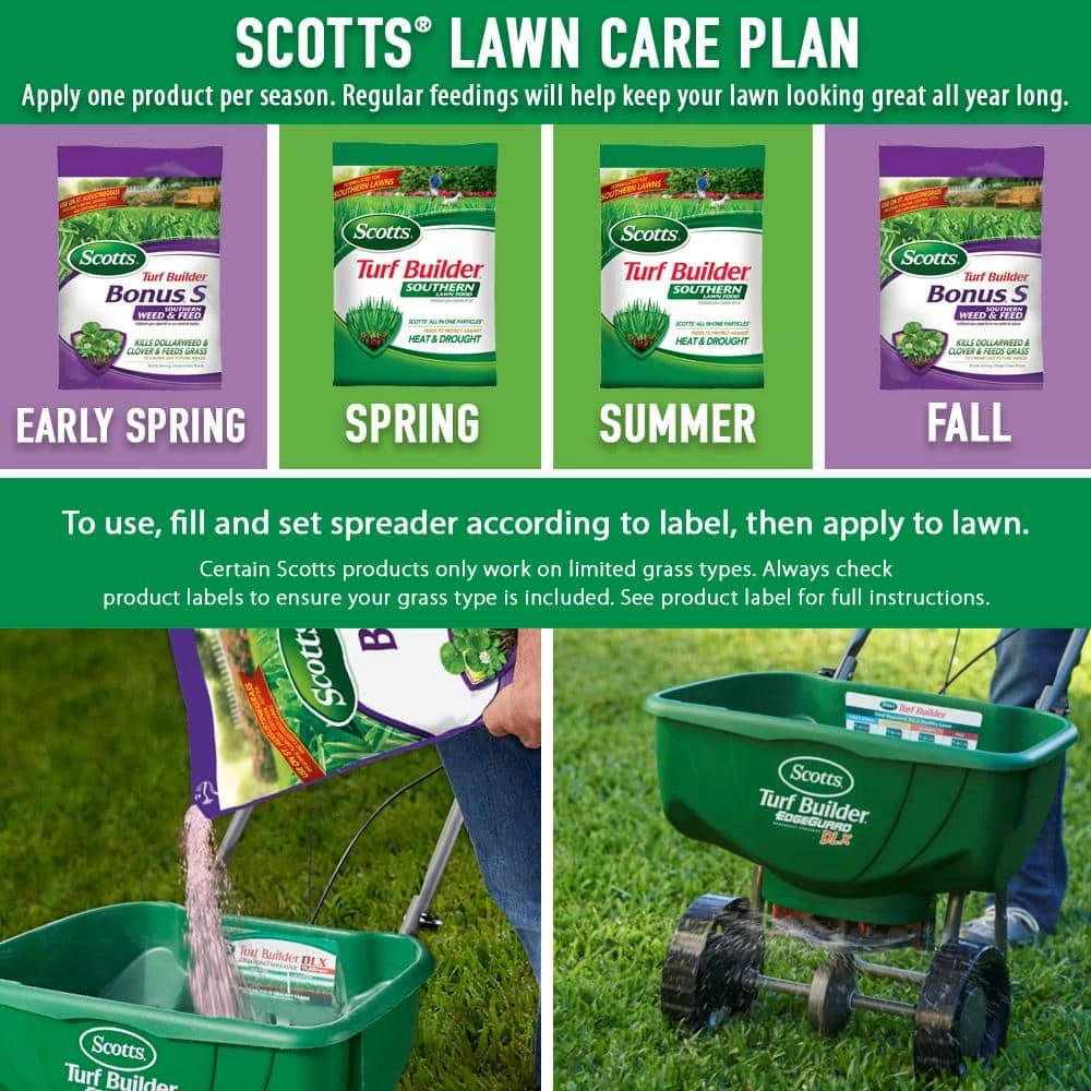 Scotts Turf Builder Fertilizer Bundle for Large Yards (Southern) with 2 Bonus S Southern Weed & Feed2 & 2 Southern Lawn Food - Image 2