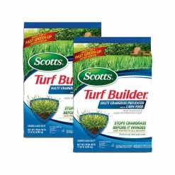Scotts Turf Builder 13.35 lbs. 5,000 sq. ft. Halts Crabgrass Preventer with Lawn Fertilizer (2-Pack)